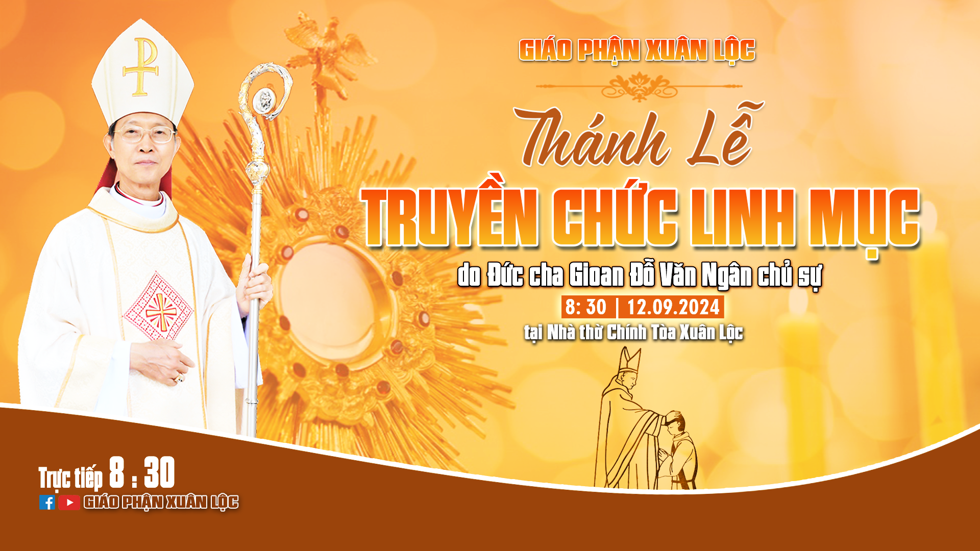 THÁNH LỄ TRUYỀN CHỨC LINH MỤC GIÁO PHẬN XUÂN LỘC DO ĐỨC CHA GIOAN ĐỖ